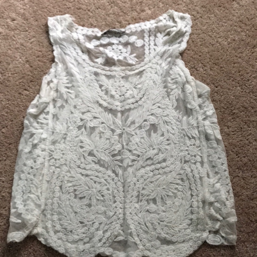 White lace top